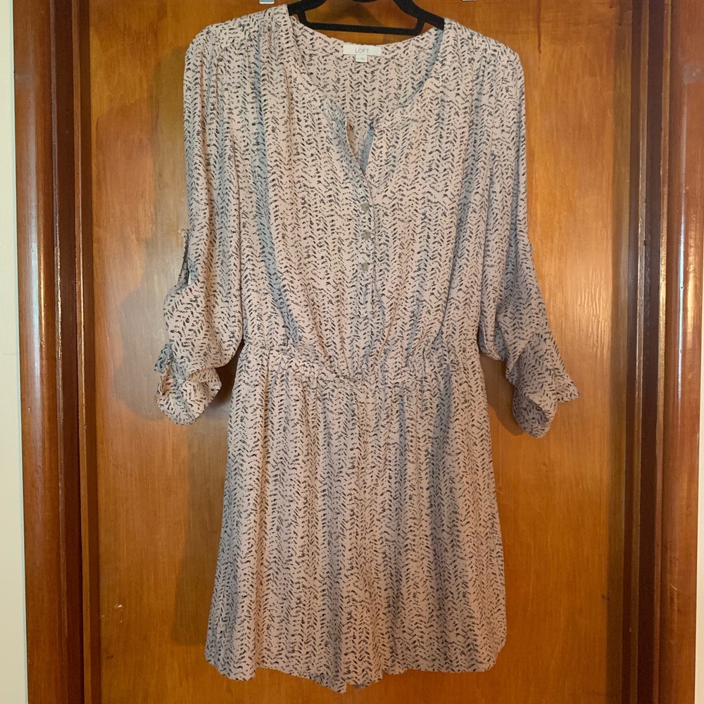 LOFT Black & Tan Romper